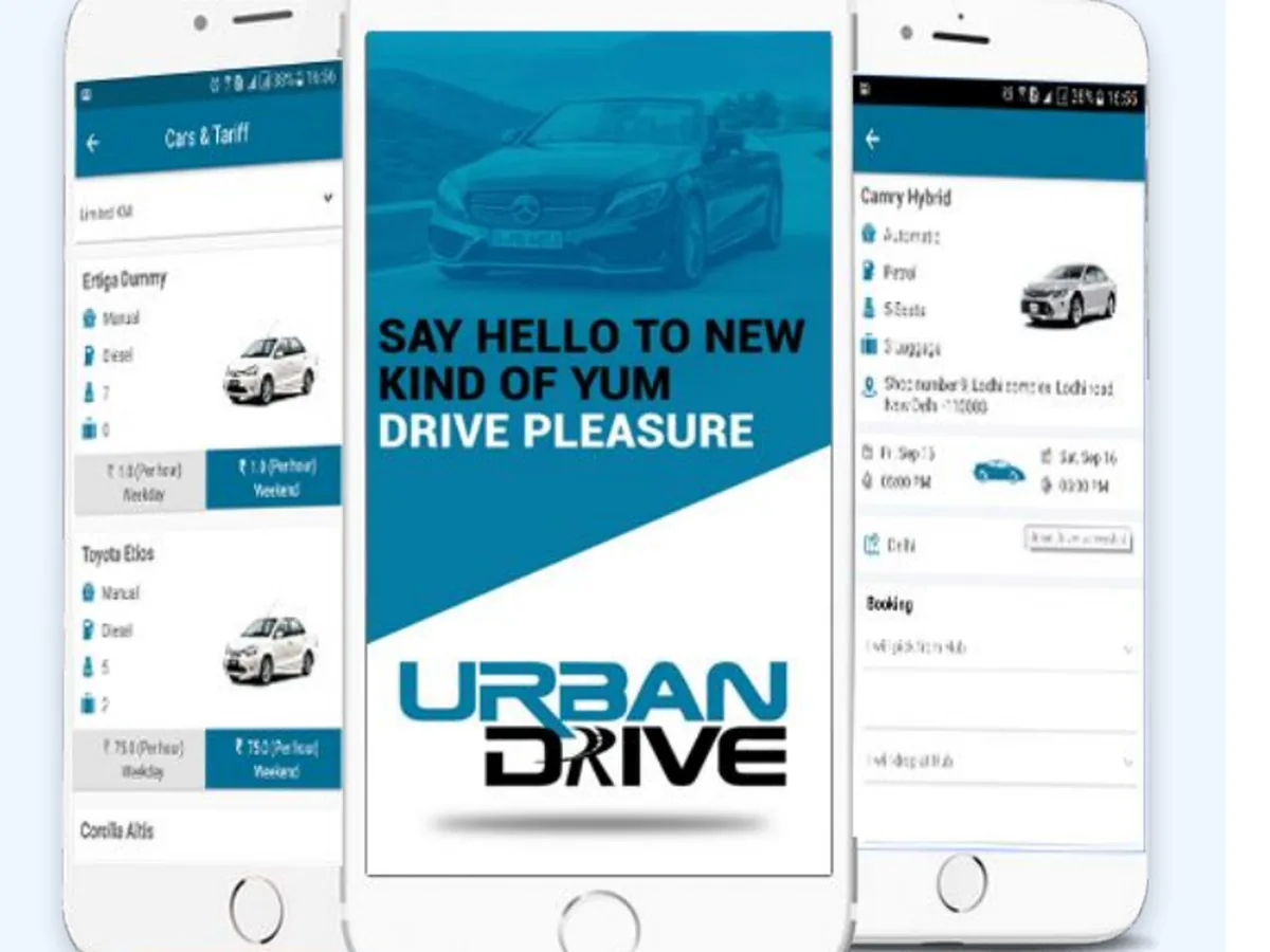 Urban Drive vehicle rental project visual from the supplied portfolio.